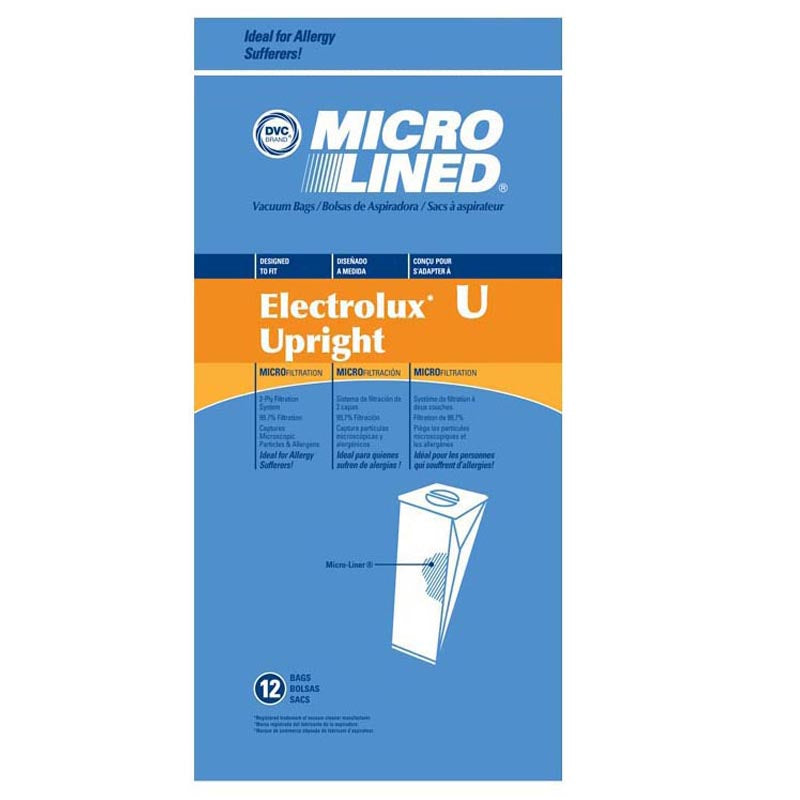 Electrolux Compatible Style U Discovery Upright 12 Pack Bags 47430